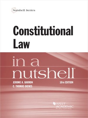 cover image of Constitutional Law in a Nutshell
